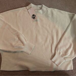 Women’s Cream Sweater, Hemp,  Size M